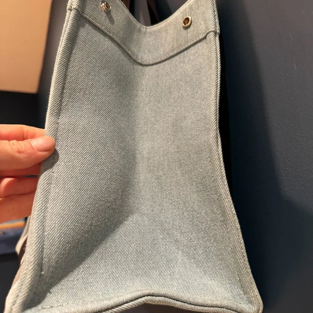 Rue de Verneuil L light denim chambray tote